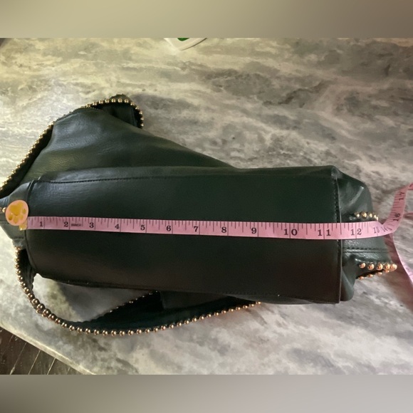 Dark green purse, Macy’s brand purse, leather purse - Picture 11 of 16